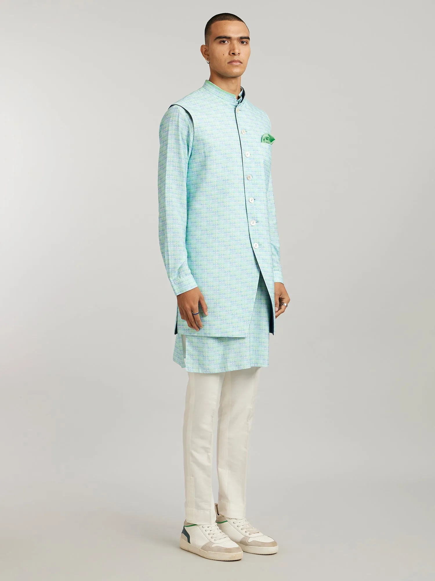 Cathedral Sleeveless Sherwani- Salvadore