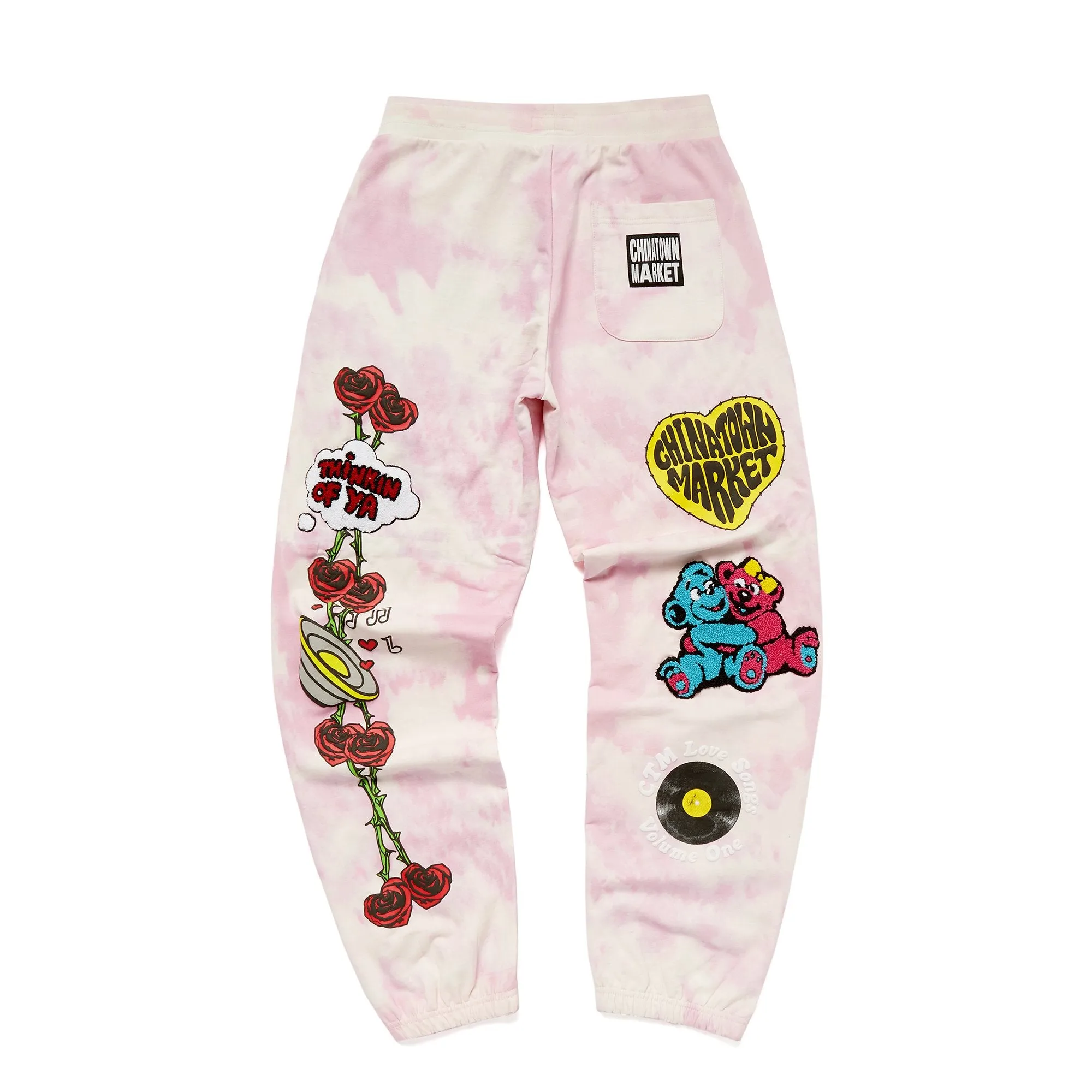 Chinatown Market Mens Be Mine Pink Sweat Pants