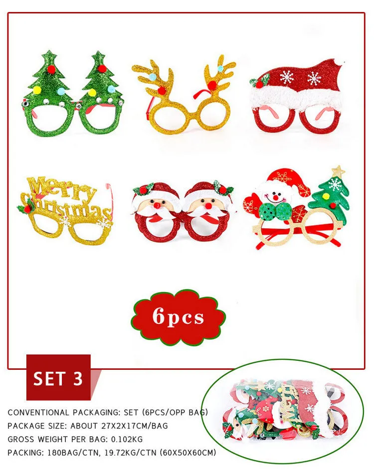 Christmas Decorations Glasses Suit