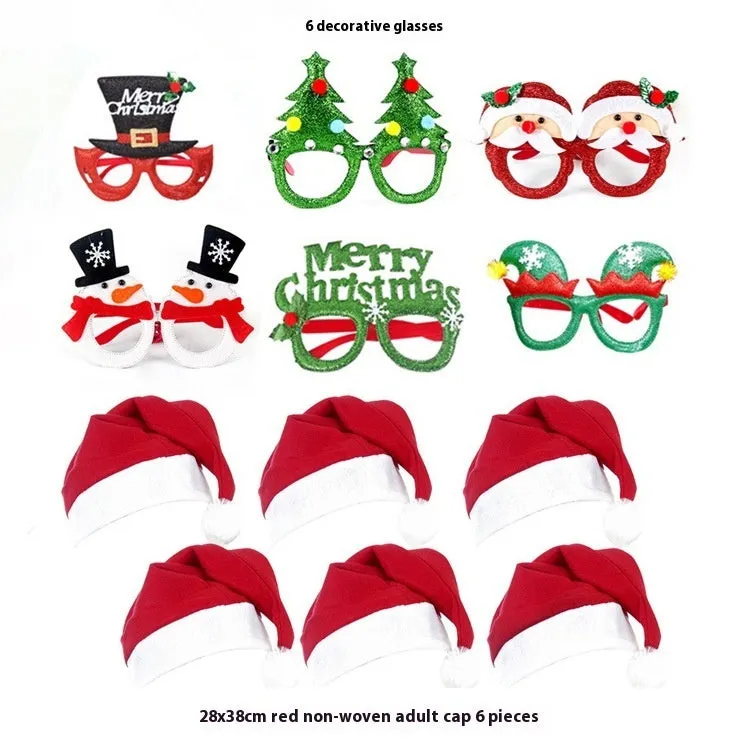 Christmas Decorations Glasses Suit