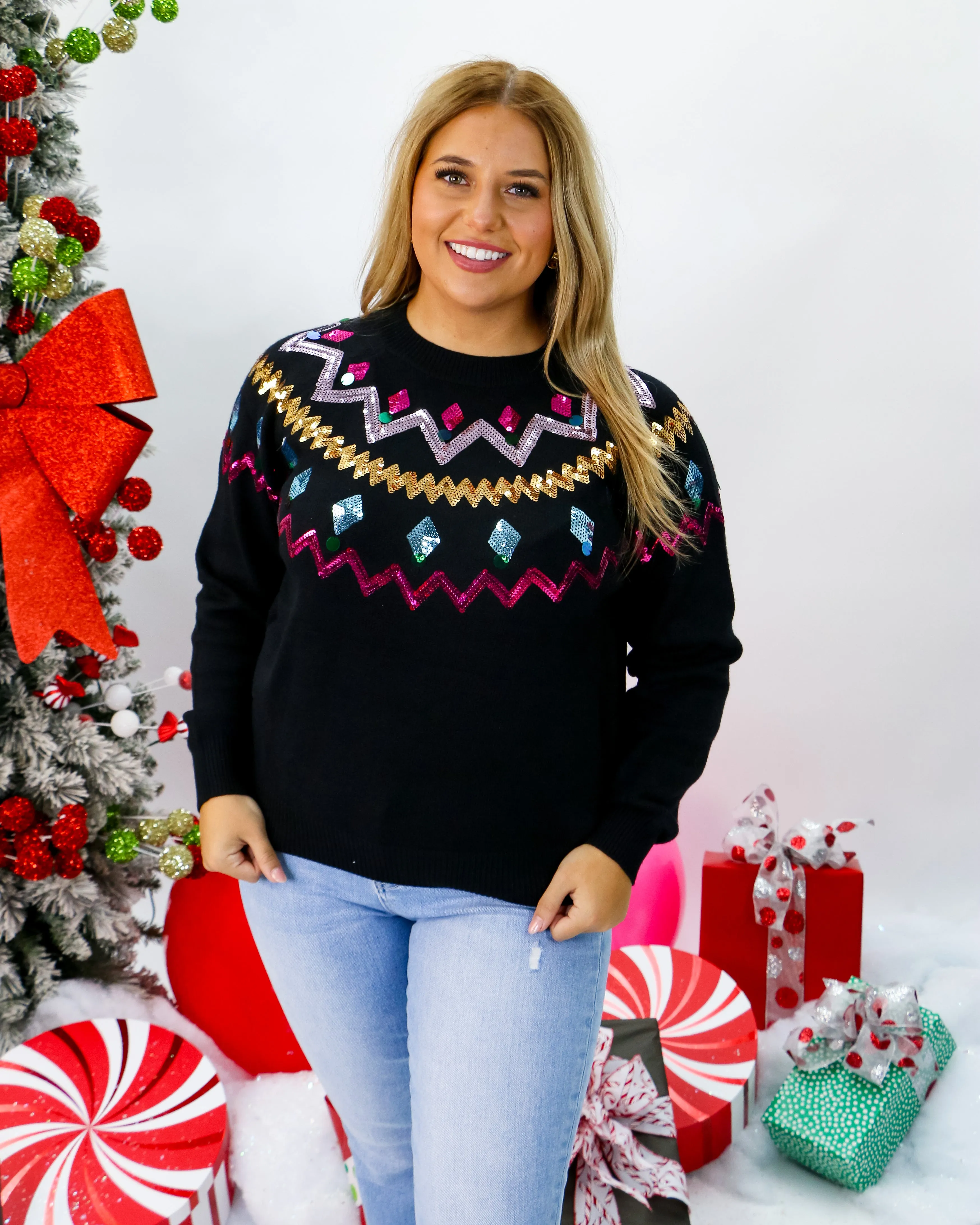 Christmas Sequin Sweater