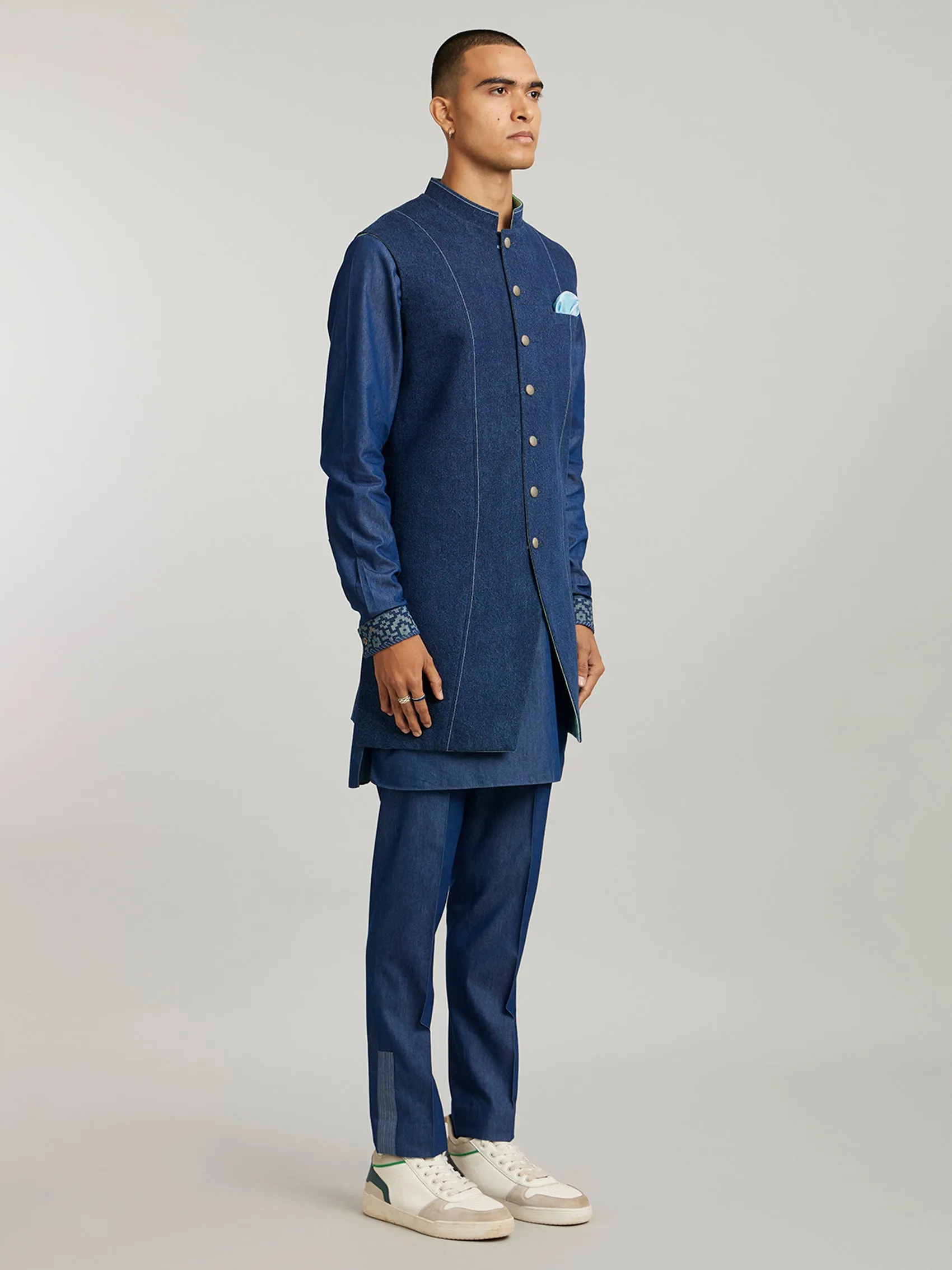 Classic Reversible Sleeveless Sherwani- Salvadore