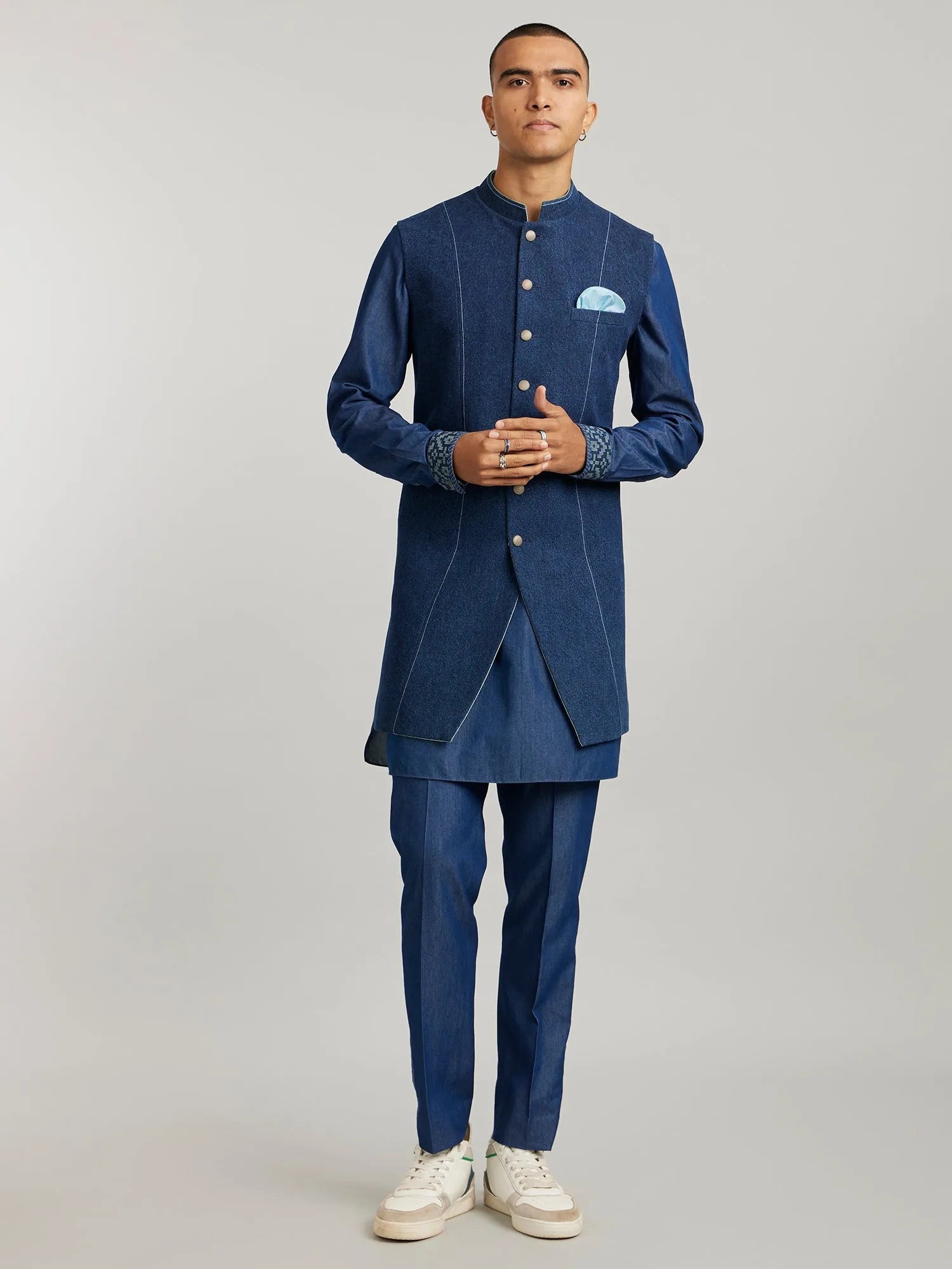 Classic Reversible Sleeveless Sherwani- Salvadore