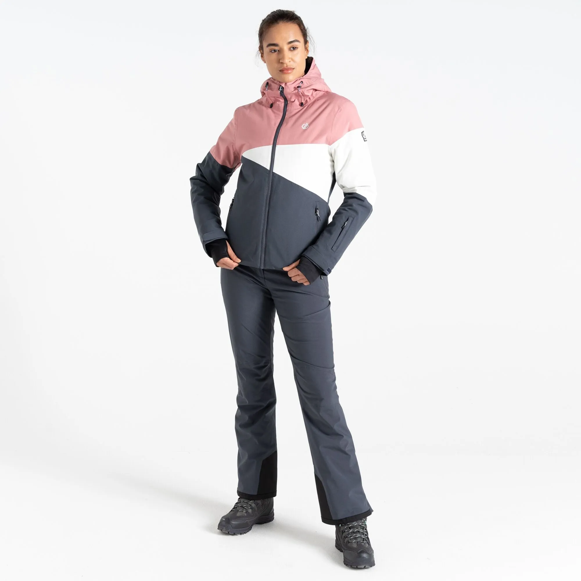 Dare 2B Women's Ice III Waterproof Insulated Ski Jacket (Dusty Rose/Ebony)