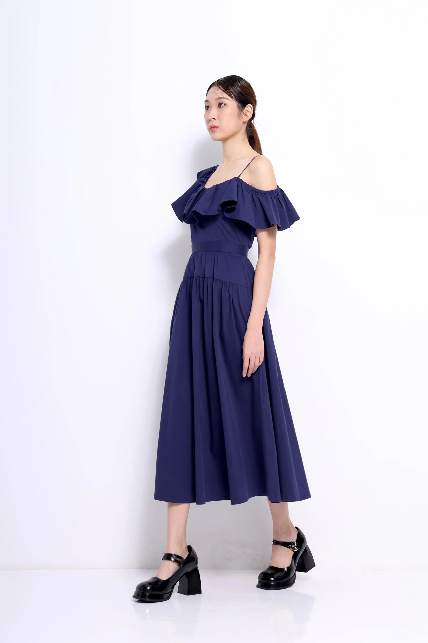 Darla Off Shoulder Ruffle Dress