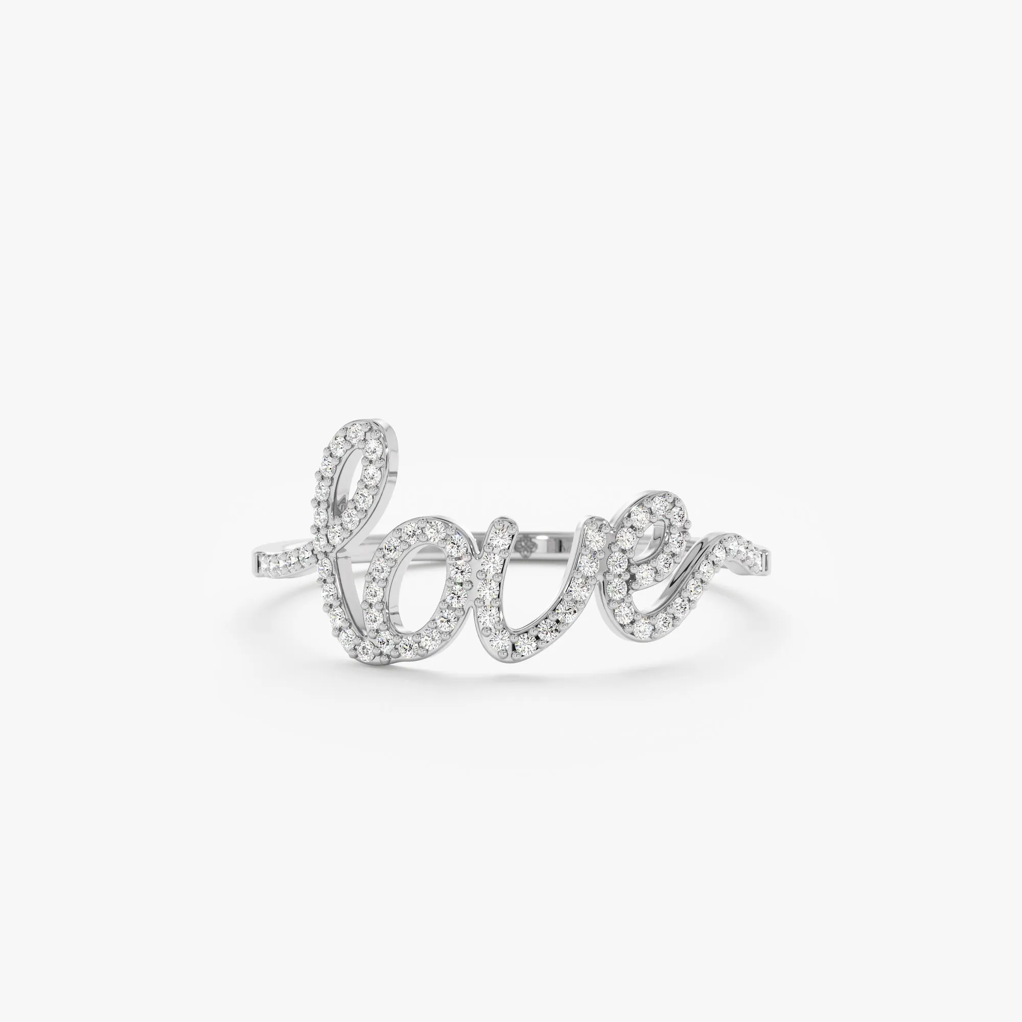 Diamond Cursive Love Ring, Desiree