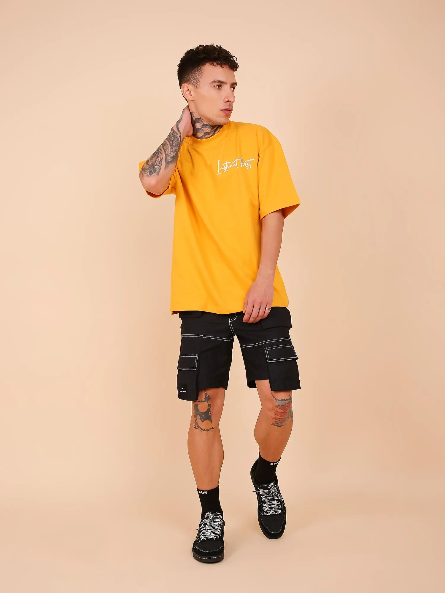 Dreams Mustard- Oversized T-shirt