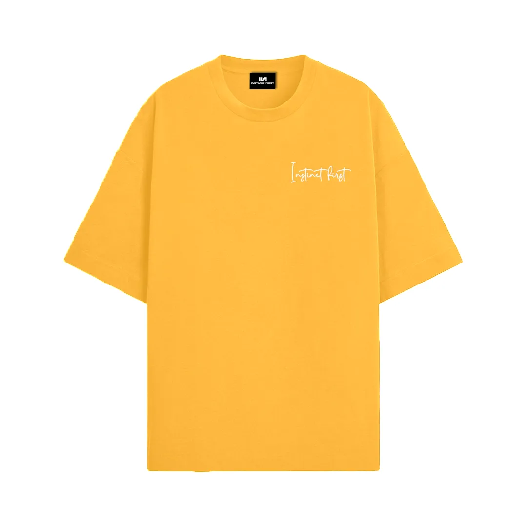 Dreams Mustard- Oversized T-shirt