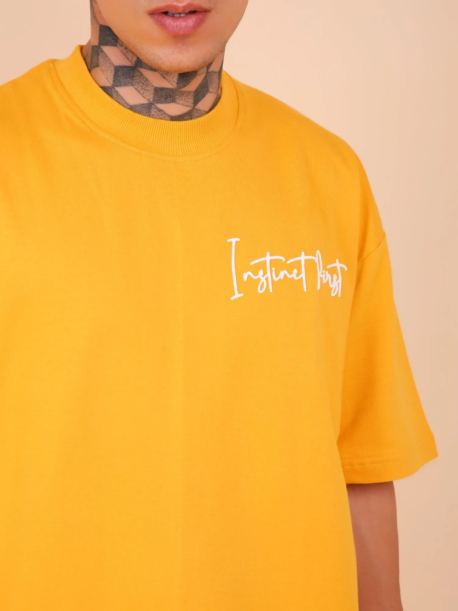 Dreams Mustard- Oversized T-shirt