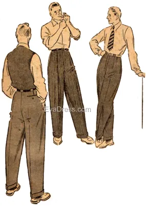 E-PATTERN 1950 Trousers E1950