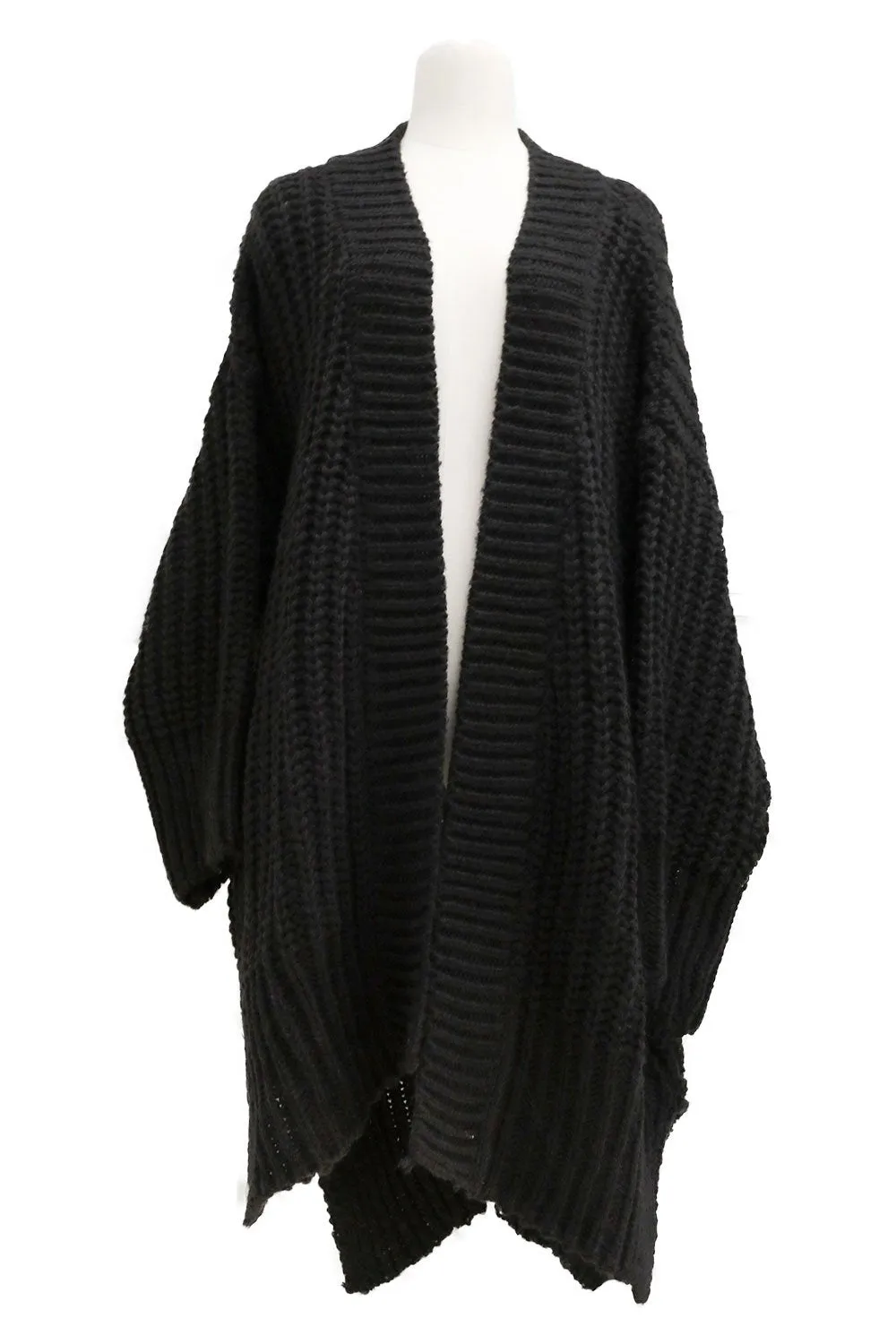 Elliot Ribbed Knit Maxi Long Cardigan