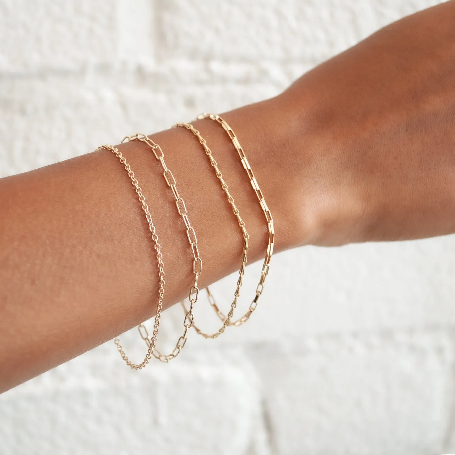 Elongated Cable Chain Bracelet