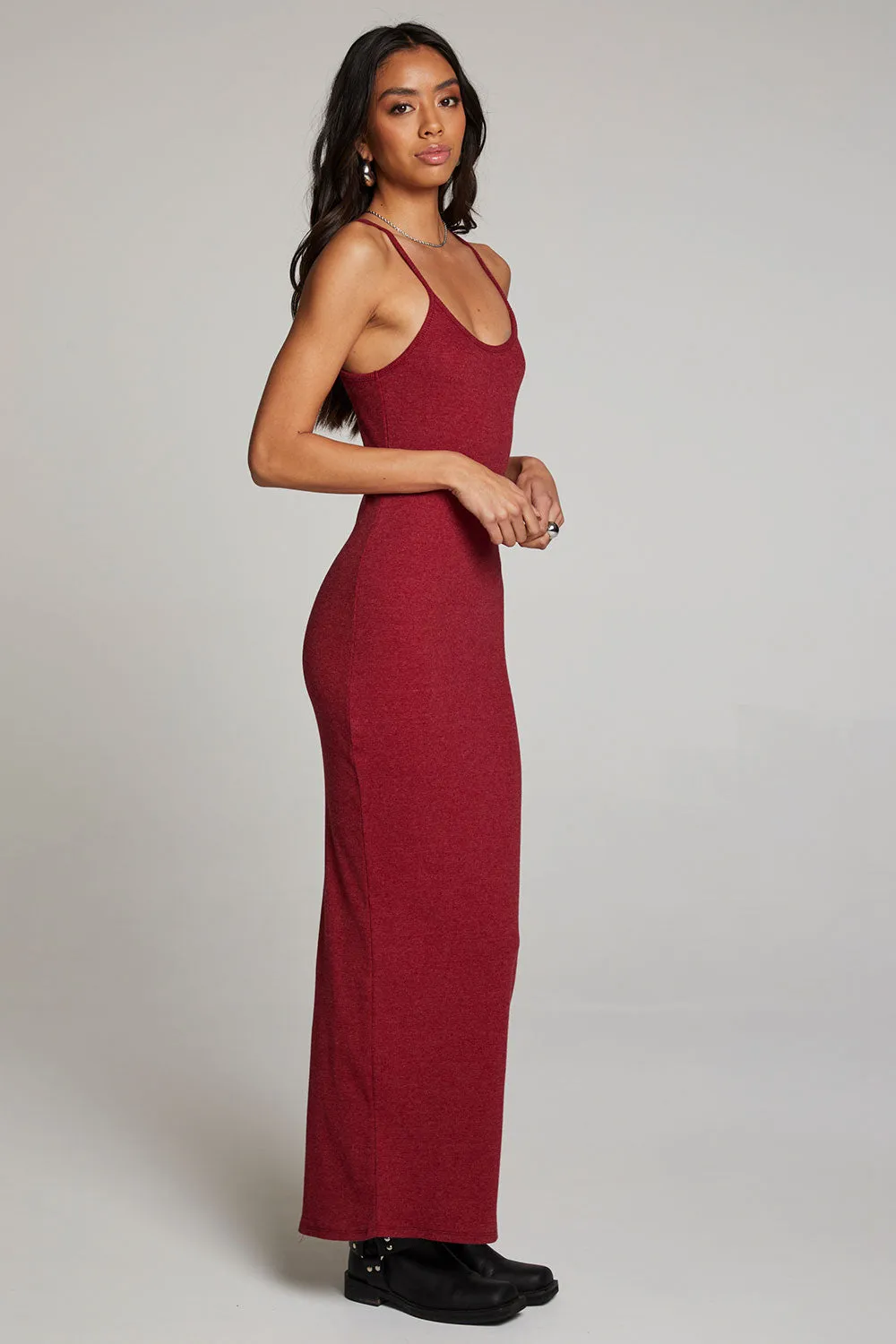 Emma Blood Red Maxi Dress