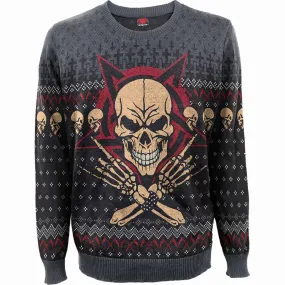 EVIL ROCK - Knitted Wrap Jumper