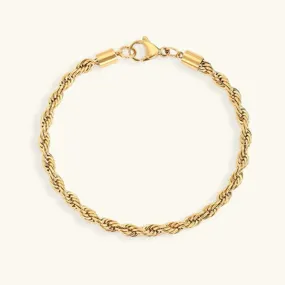 Gigi Rope Chain Gold Bracelet