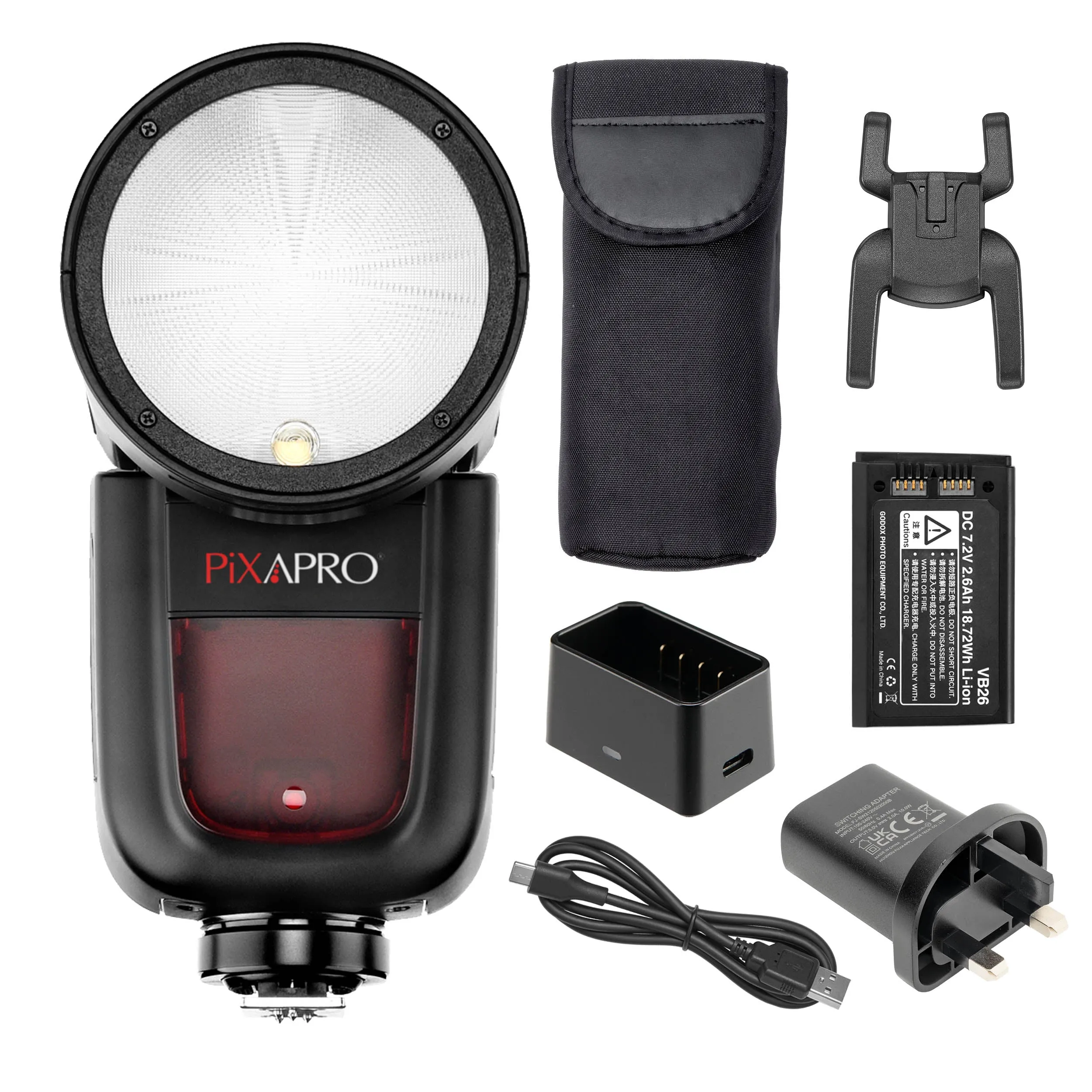 GIO1 (V1) 2.4GHz Round-Head TTL & HSS Speedlite With Rechargeable Battery (Pentax) - CLEARANCE