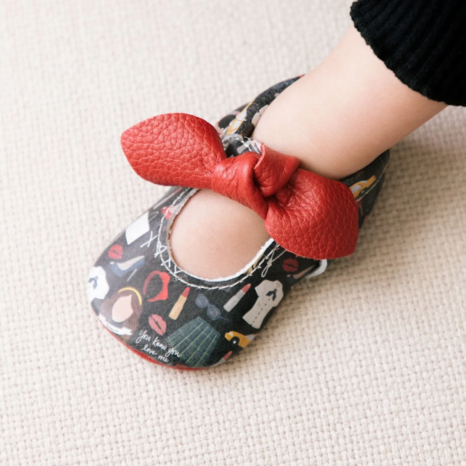 Gossip Girl Knotted Bow Baby Shoe