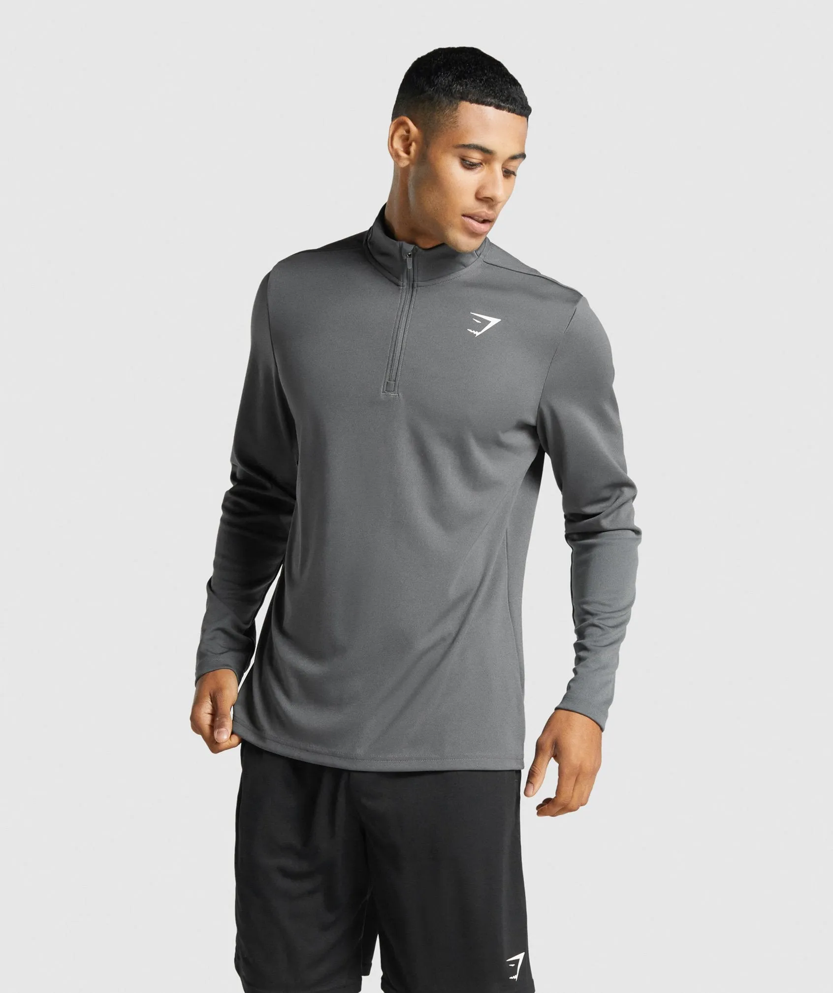 Gymshark Arrival 1/4 Zip Pullover - Charcoal