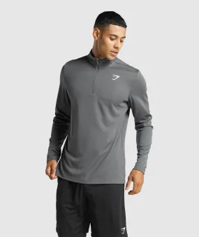 Gymshark Arrival 1/4 Zip Pullover - Charcoal