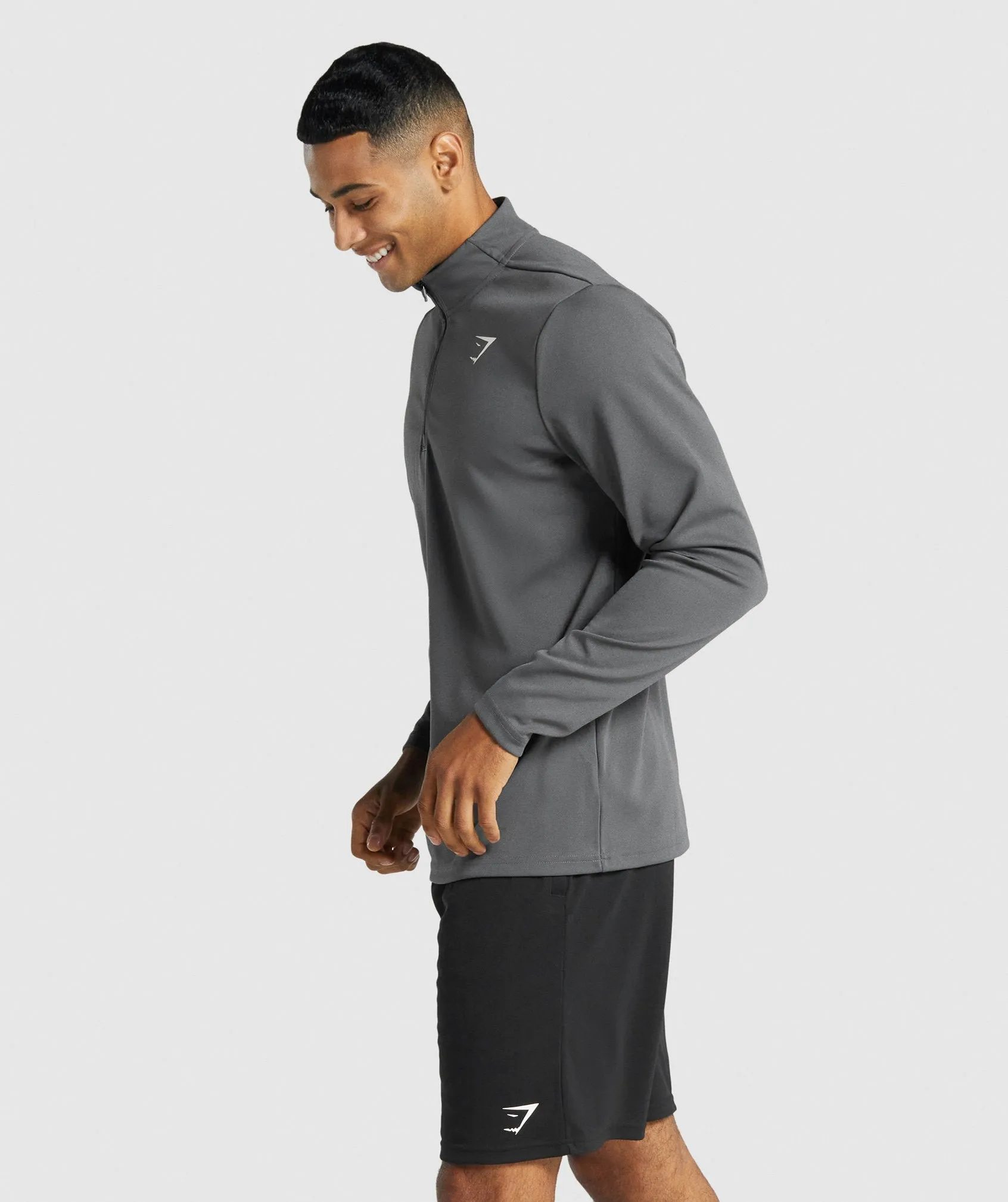 Gymshark Arrival 1/4 Zip Pullover - Charcoal