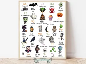 Halloween Alphabet Poster