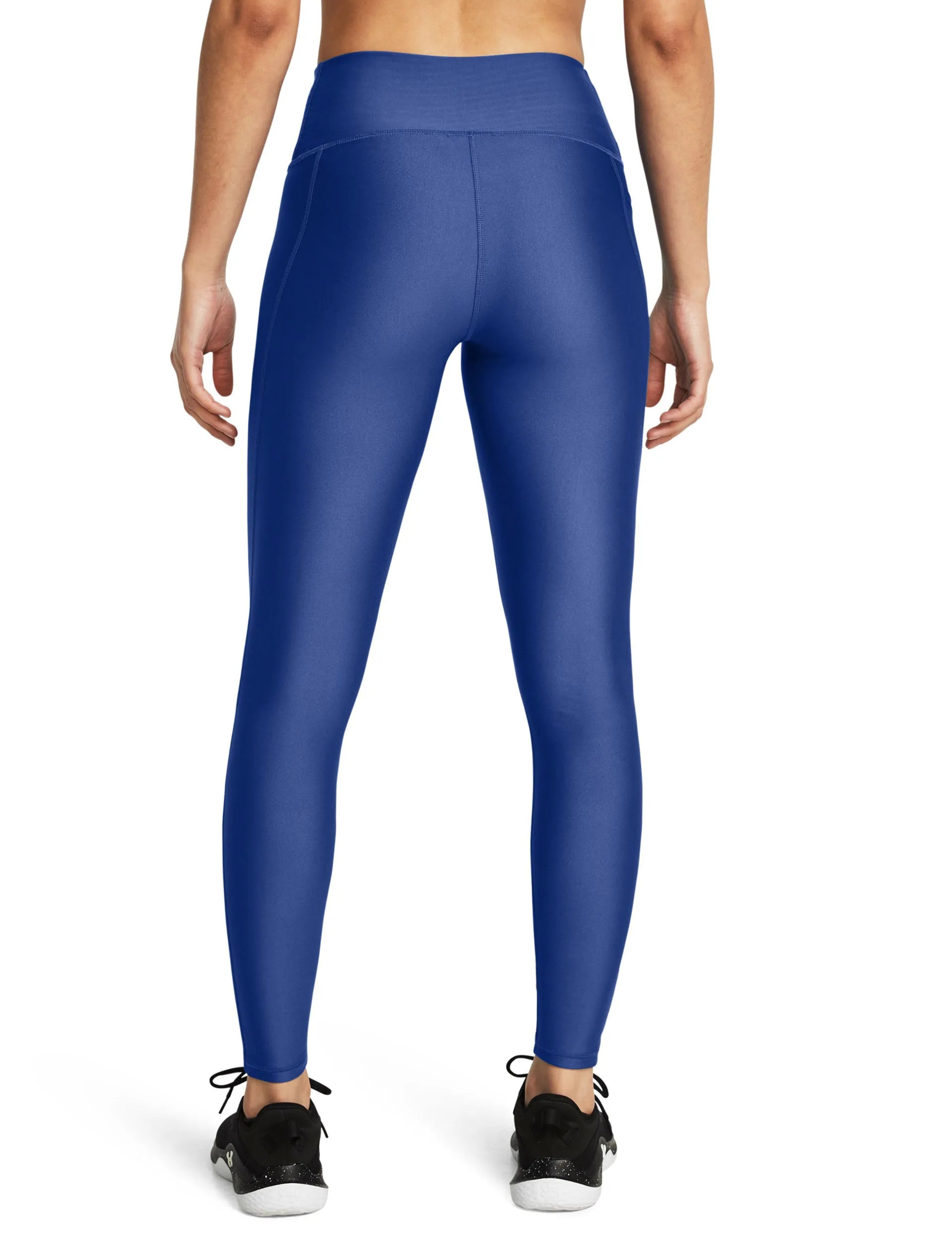 HeatGear No-Slip Waistband Full-Length Leggings - Tech Blue/White