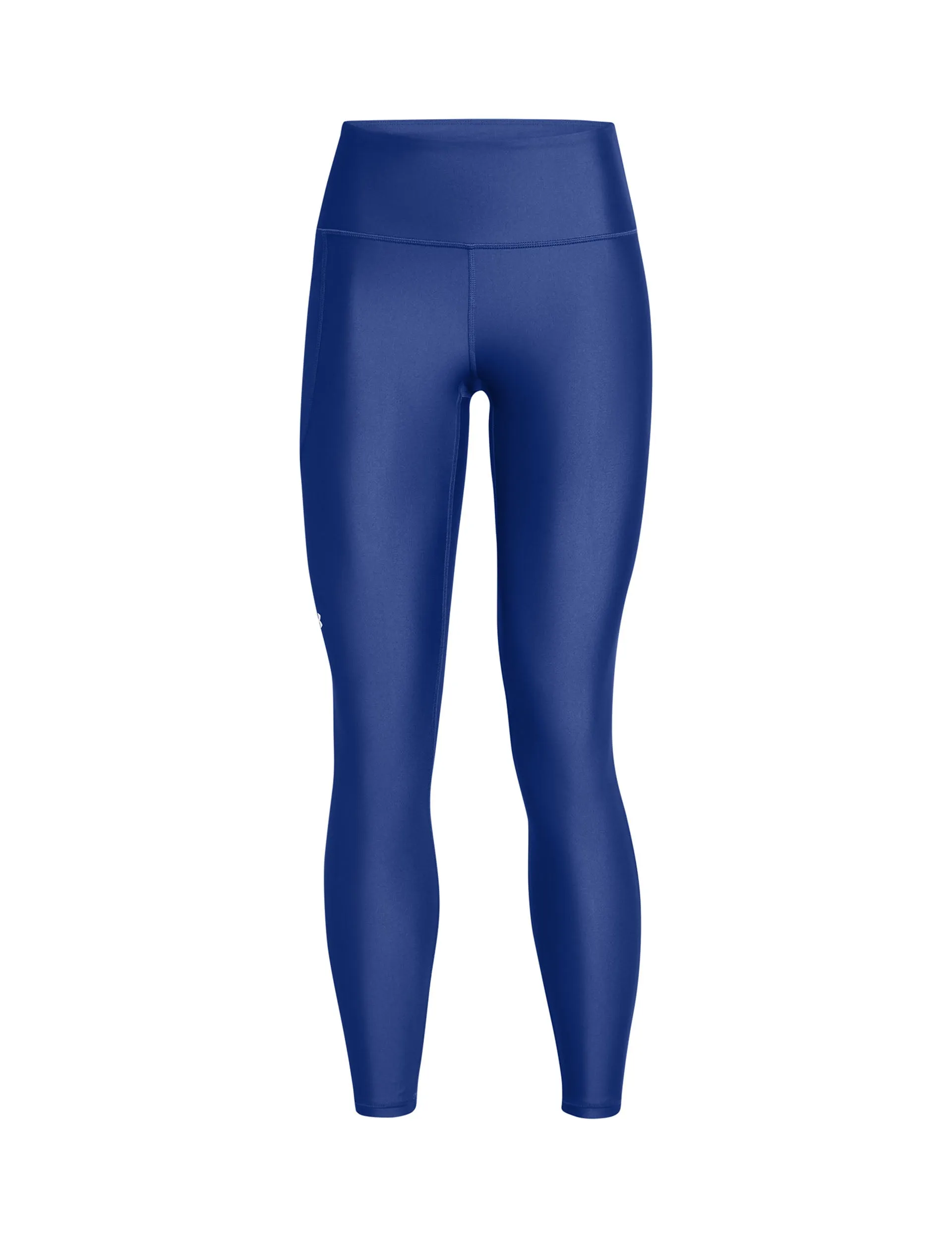 HeatGear No-Slip Waistband Full-Length Leggings - Tech Blue/White