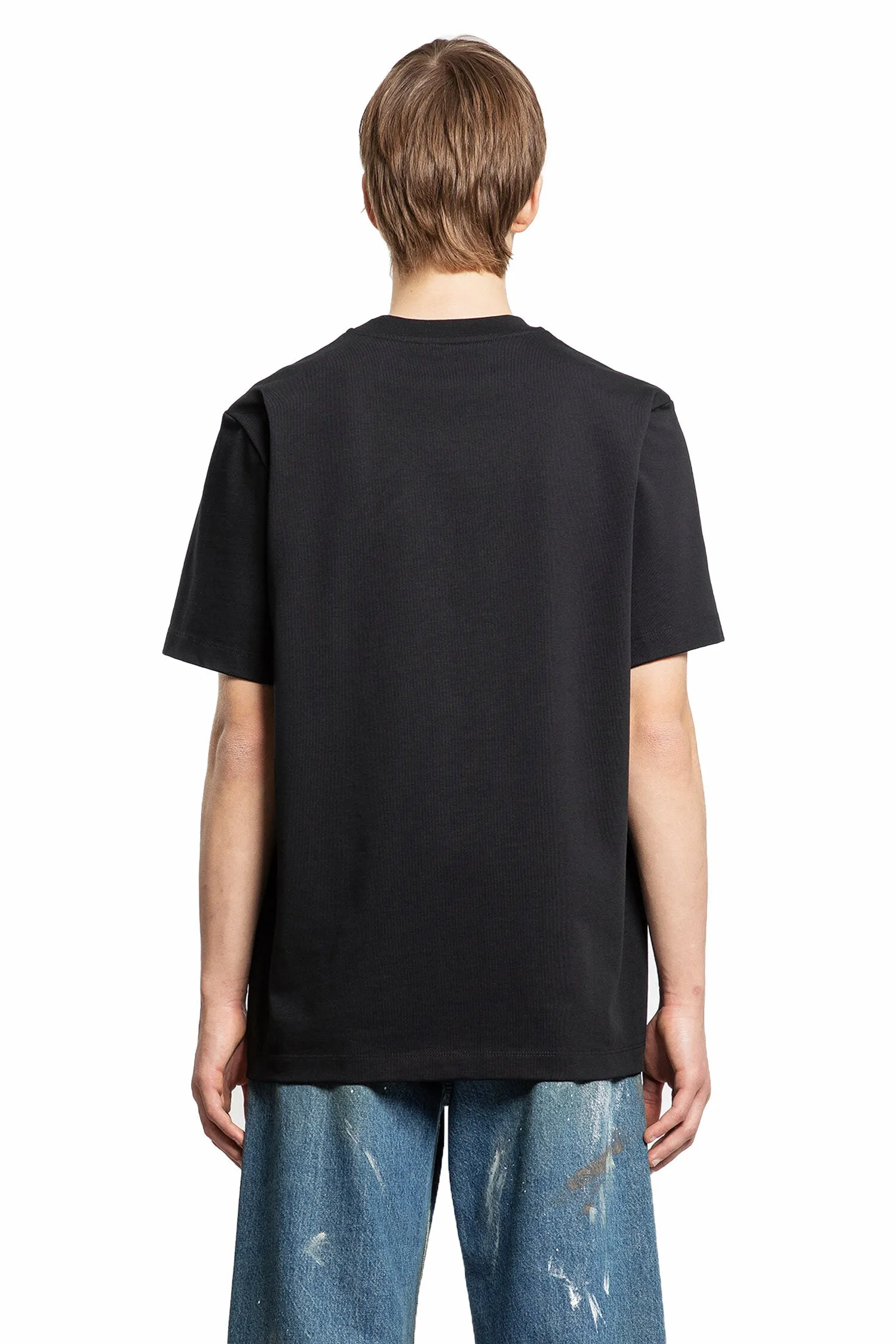 HELMUT LANG MAN BLACK T-SHIRTS & TANK TOPS