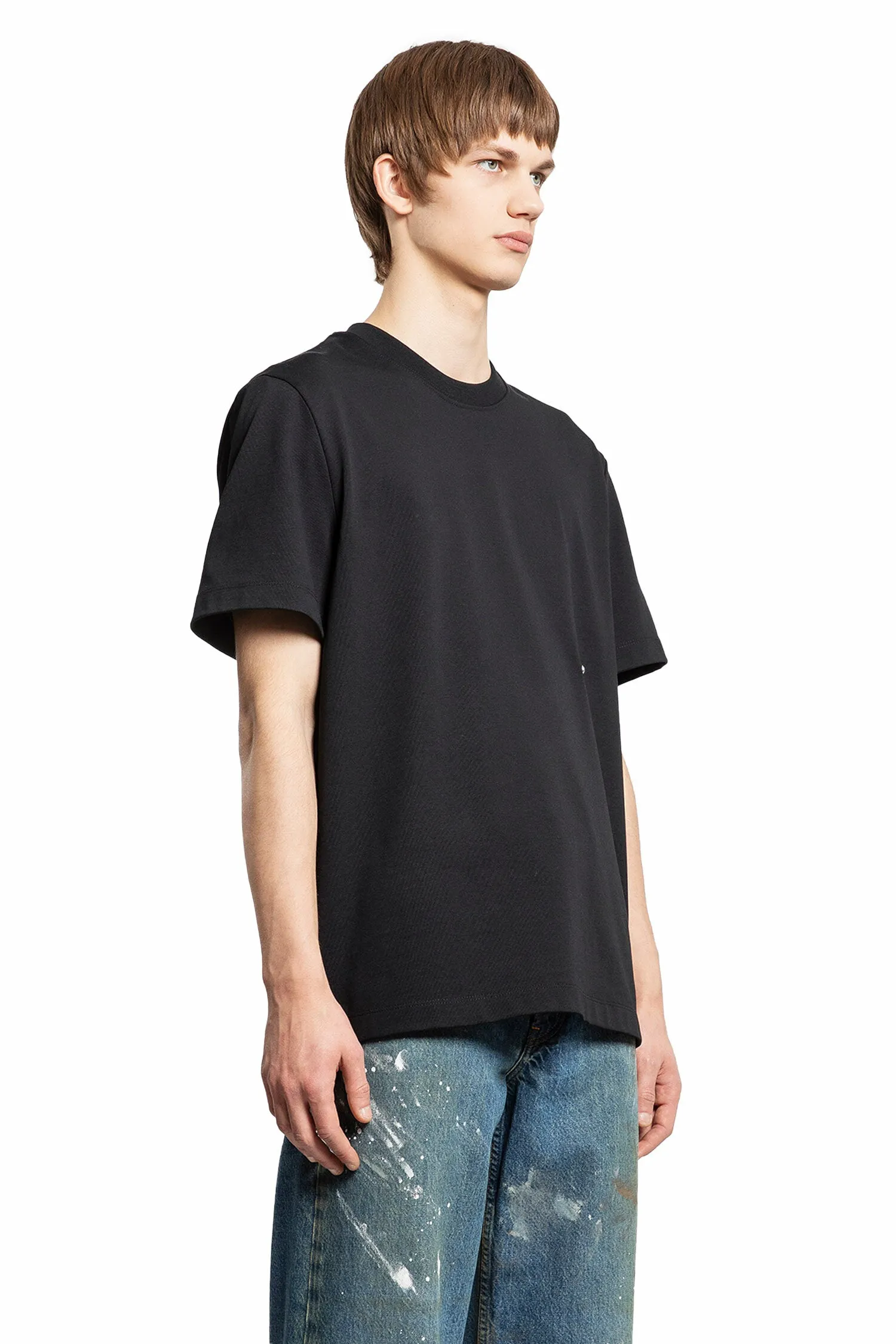 HELMUT LANG MAN BLACK T-SHIRTS & TANK TOPS