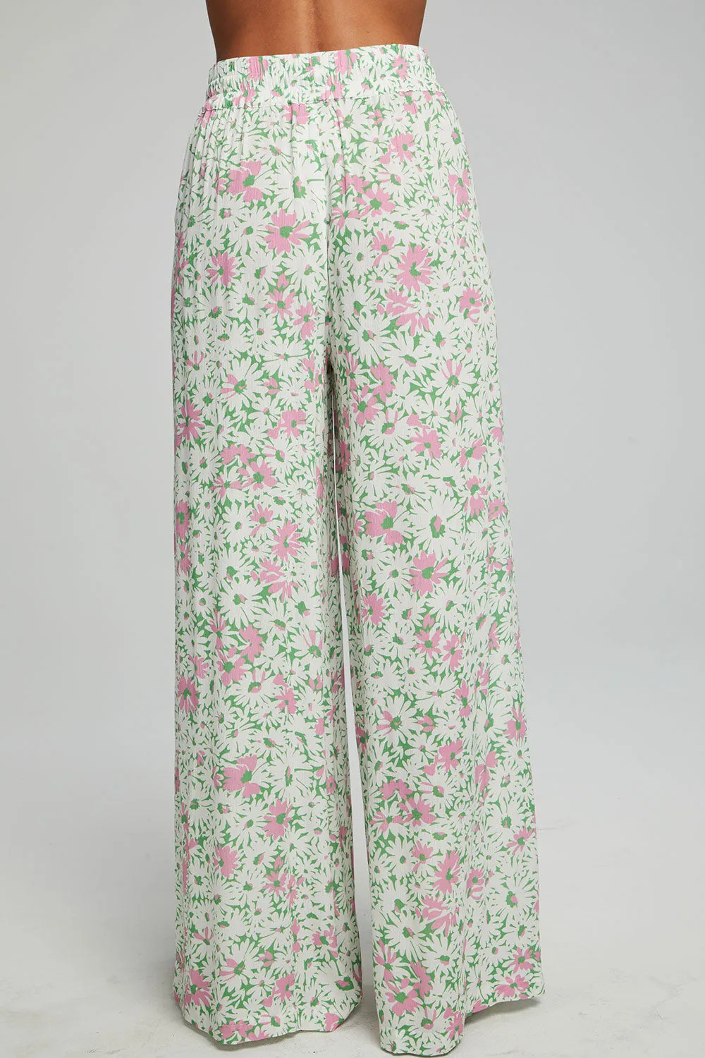 Hudson Joggers - Grass Daisy Floral