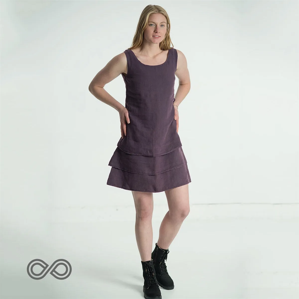 JACQUELINE Short Hemp Gown Dress (Discontinued) (FINAL SALE) (43% off)