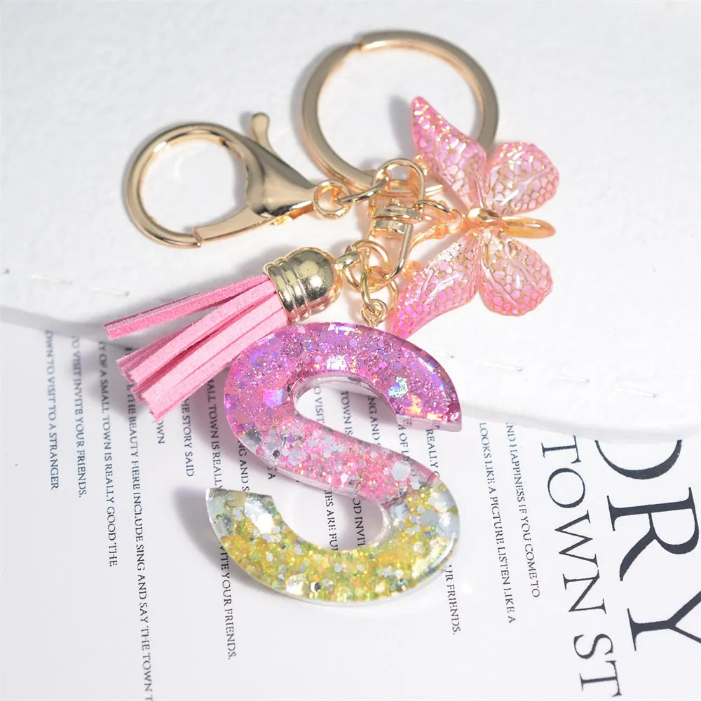 Kawaii Resin A-Z Letter Keychain