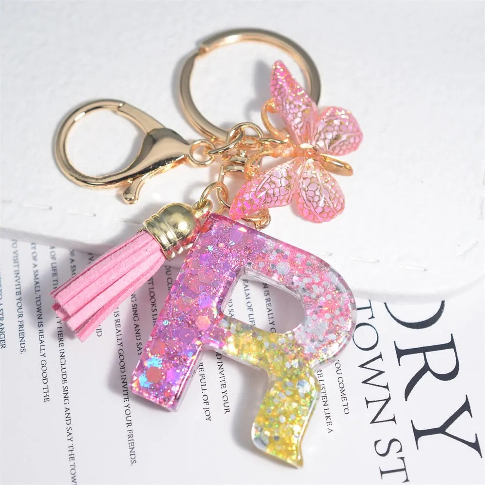 Kawaii Resin A-Z Letter Keychain