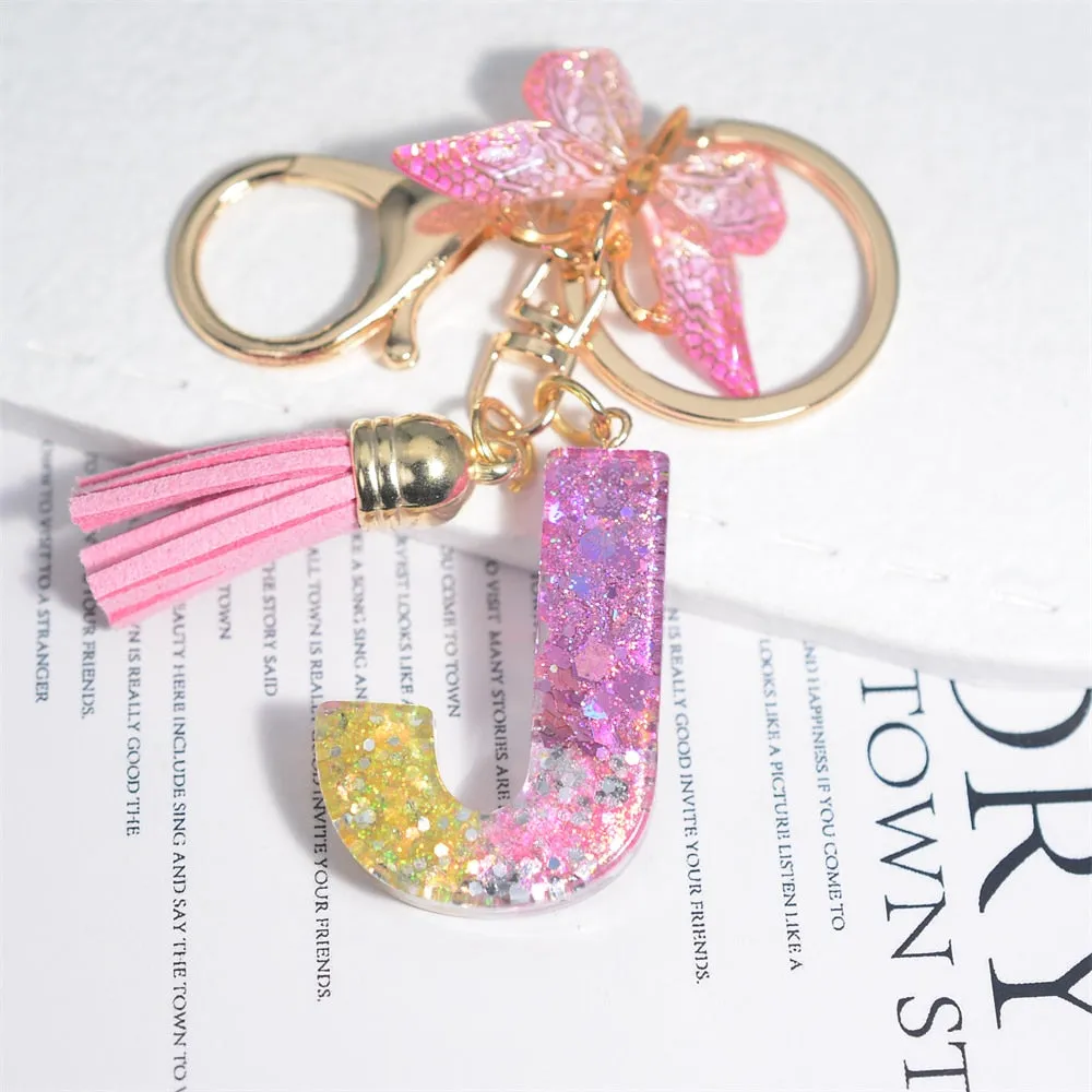 Kawaii Resin A-Z Letter Keychain