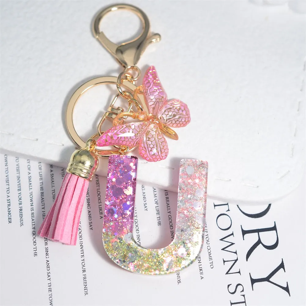 Kawaii Resin A-Z Letter Keychain