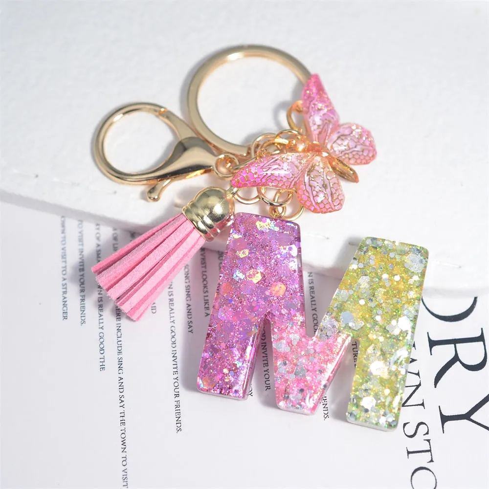 Kawaii Resin A-Z Letter Keychain