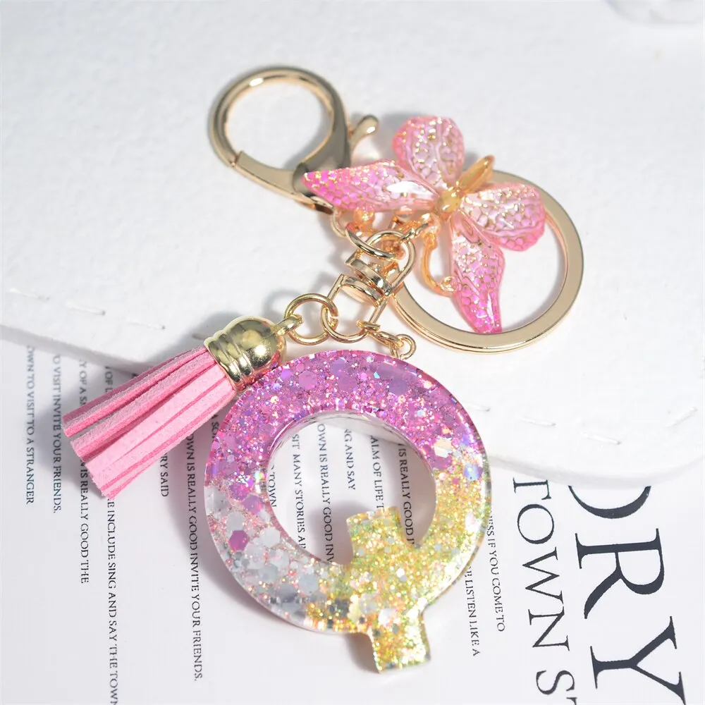 Kawaii Resin A-Z Letter Keychain