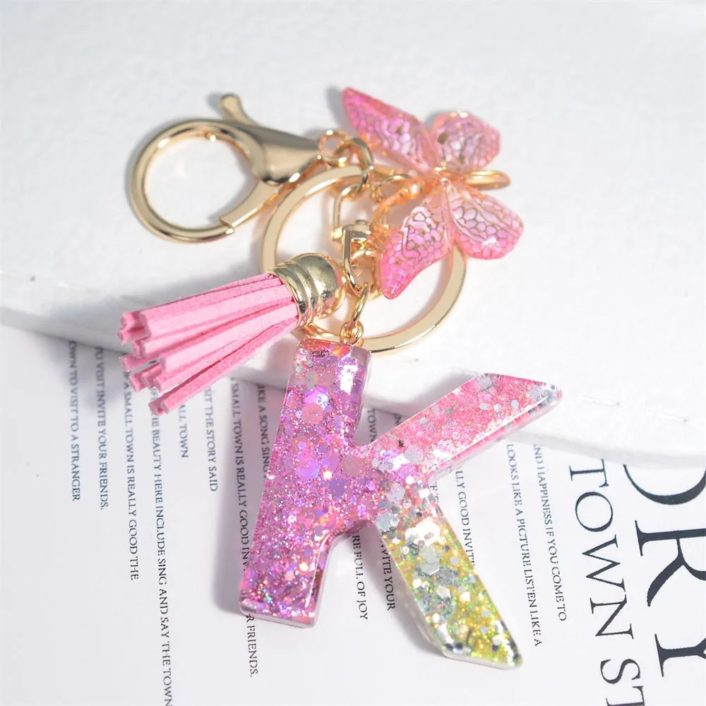 Kawaii Resin A-Z Letter Keychain