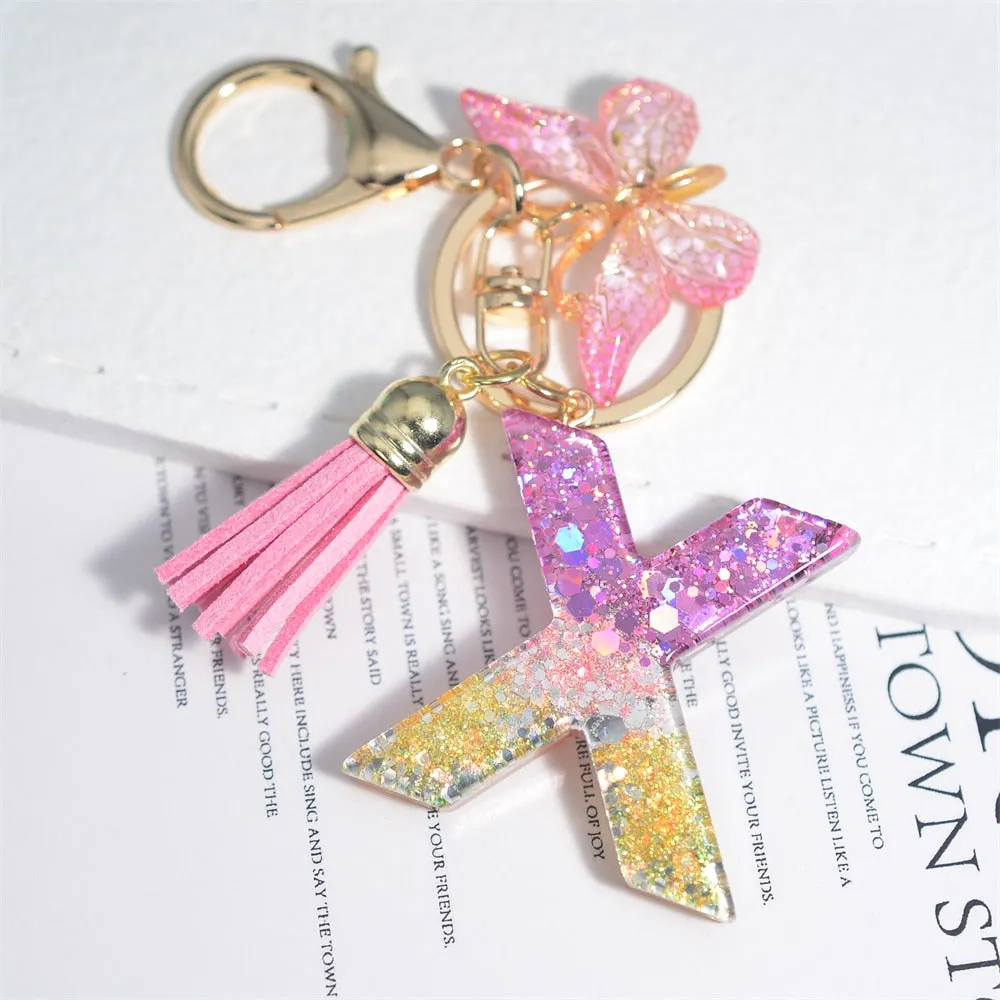 Kawaii Resin A-Z Letter Keychain