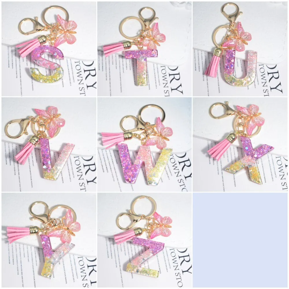 Kawaii Resin A-Z Letter Keychain