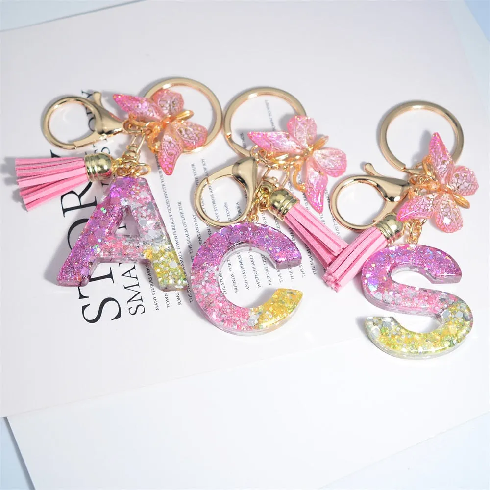 Kawaii Resin A-Z Letter Keychain