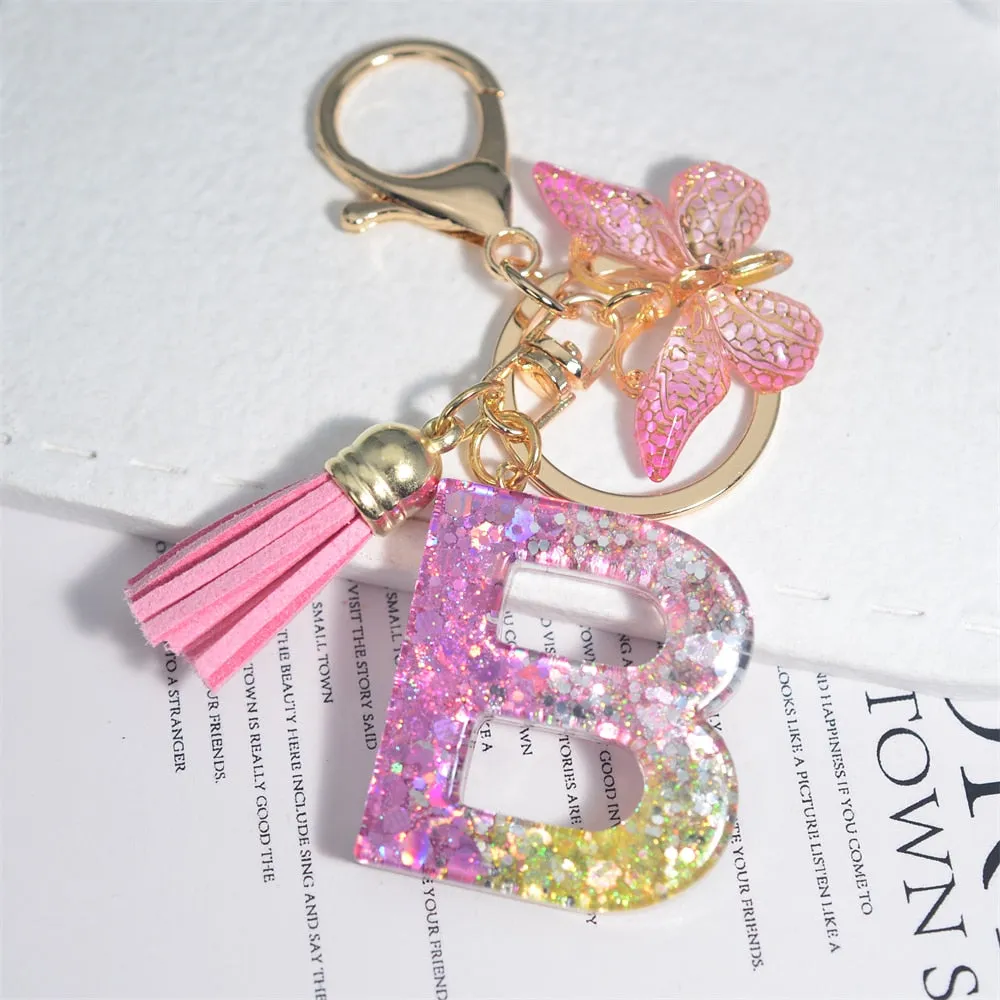 Kawaii Resin A-Z Letter Keychain