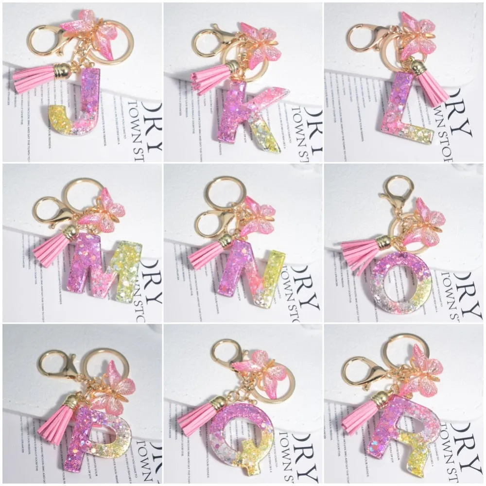 Kawaii Resin A-Z Letter Keychain