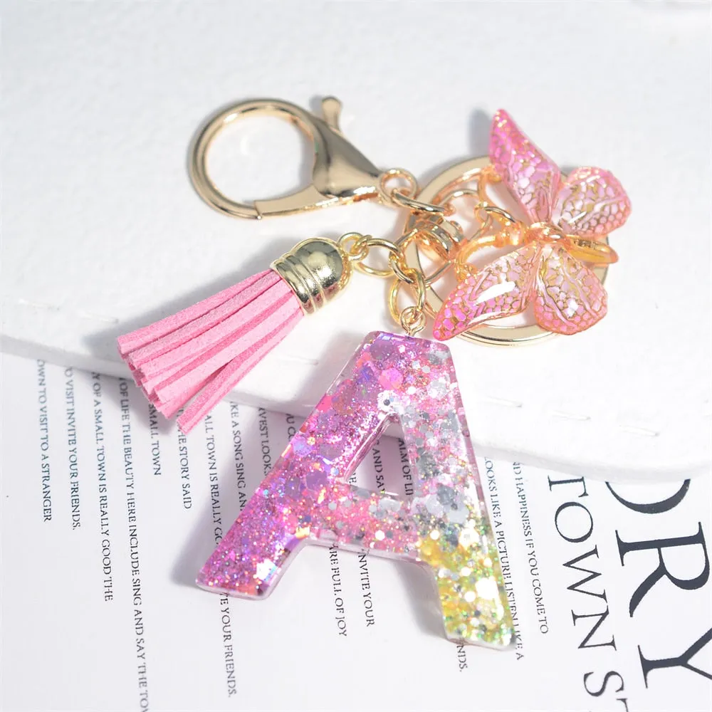 Kawaii Resin A-Z Letter Keychain