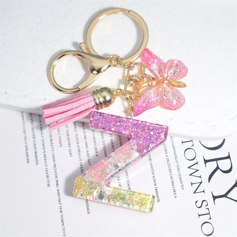 Kawaii Resin A-Z Letter Keychain