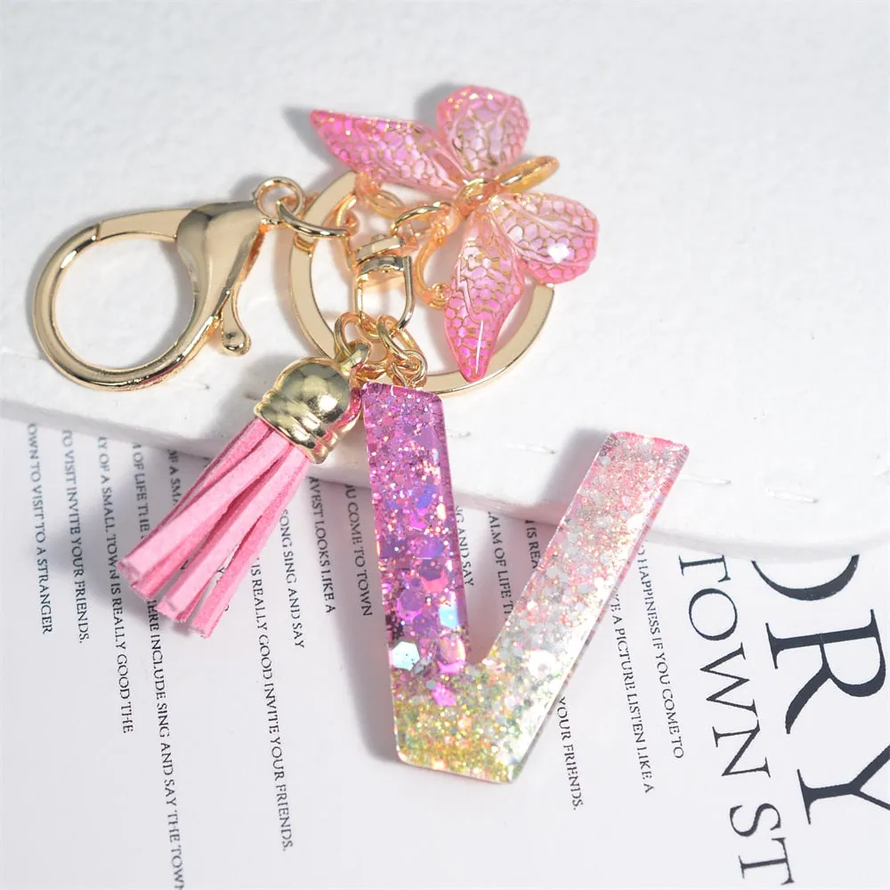 Kawaii Resin A-Z Letter Keychain