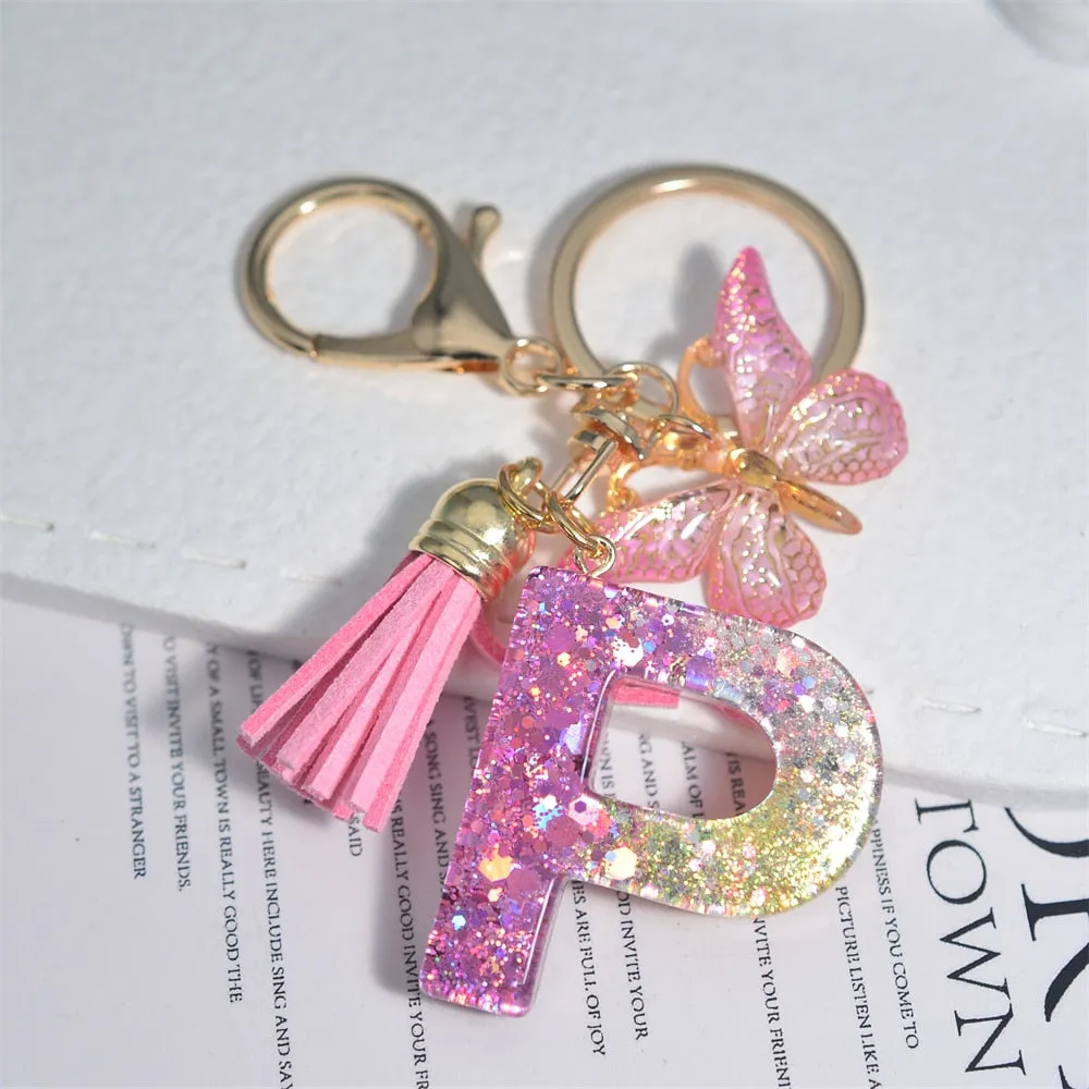 Kawaii Resin A-Z Letter Keychain