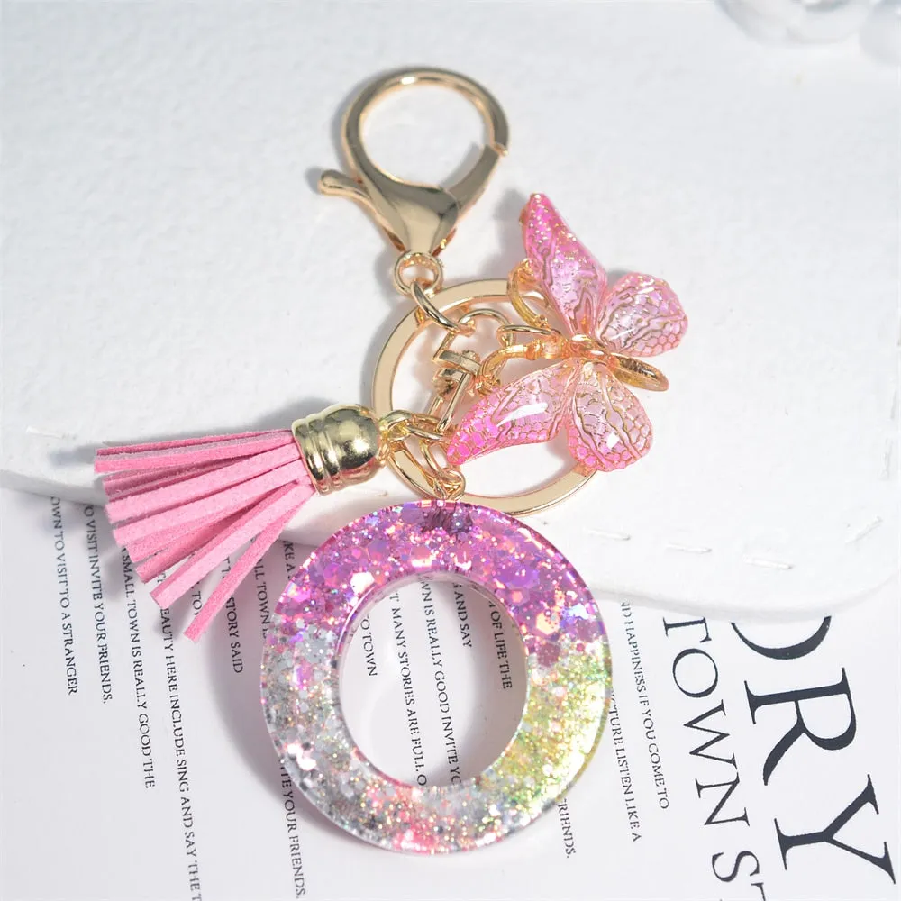 Kawaii Resin A-Z Letter Keychain