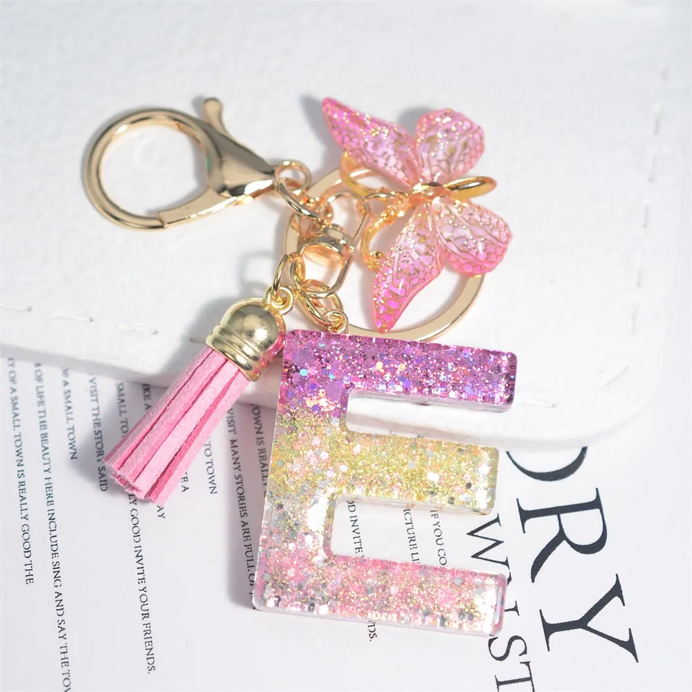 Kawaii Resin A-Z Letter Keychain