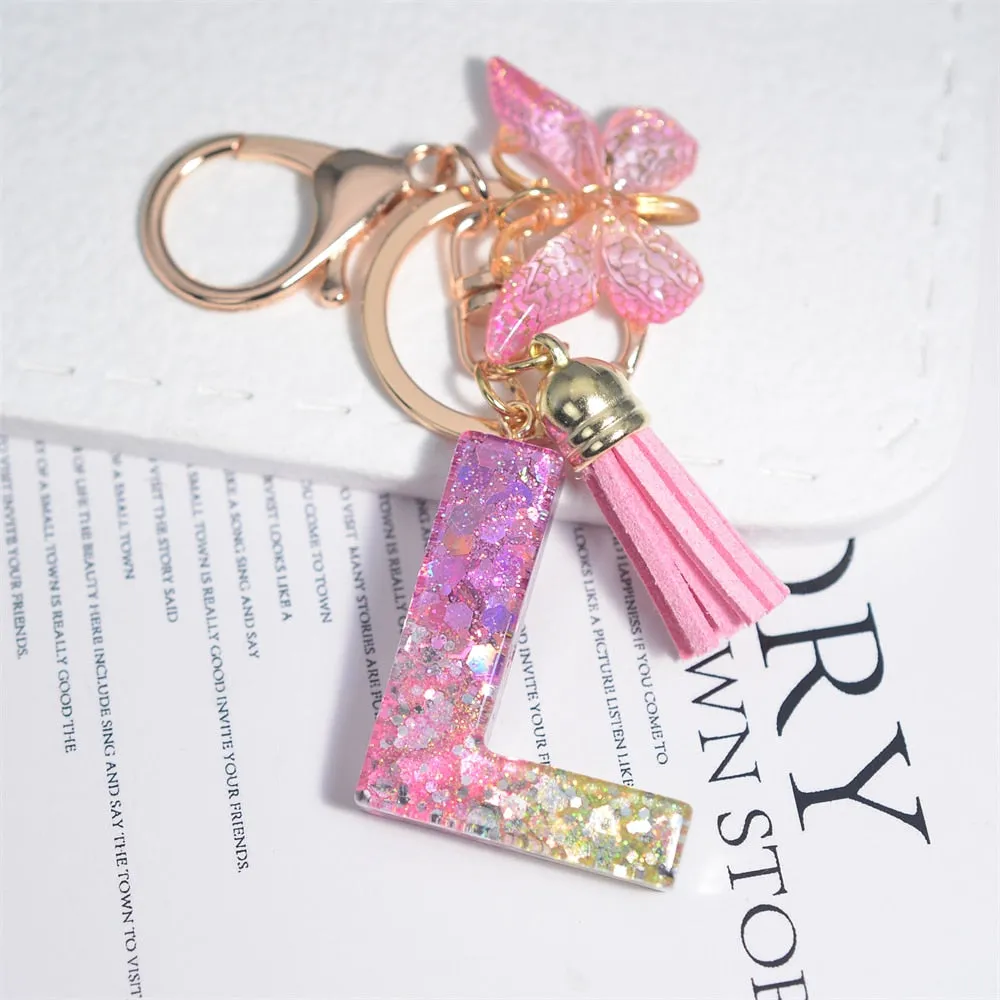 Kawaii Resin A-Z Letter Keychain